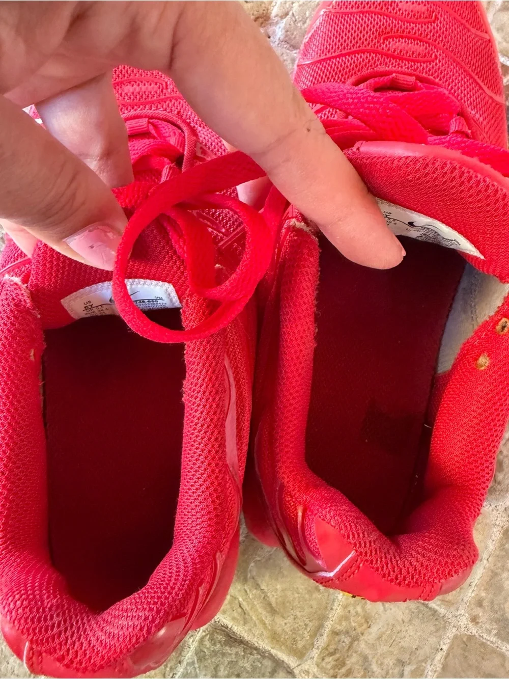 Nike red shoes